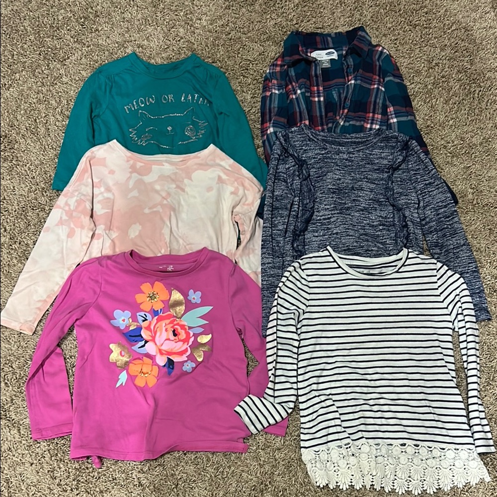 Kids Colorful Long Sleeve Tops Set